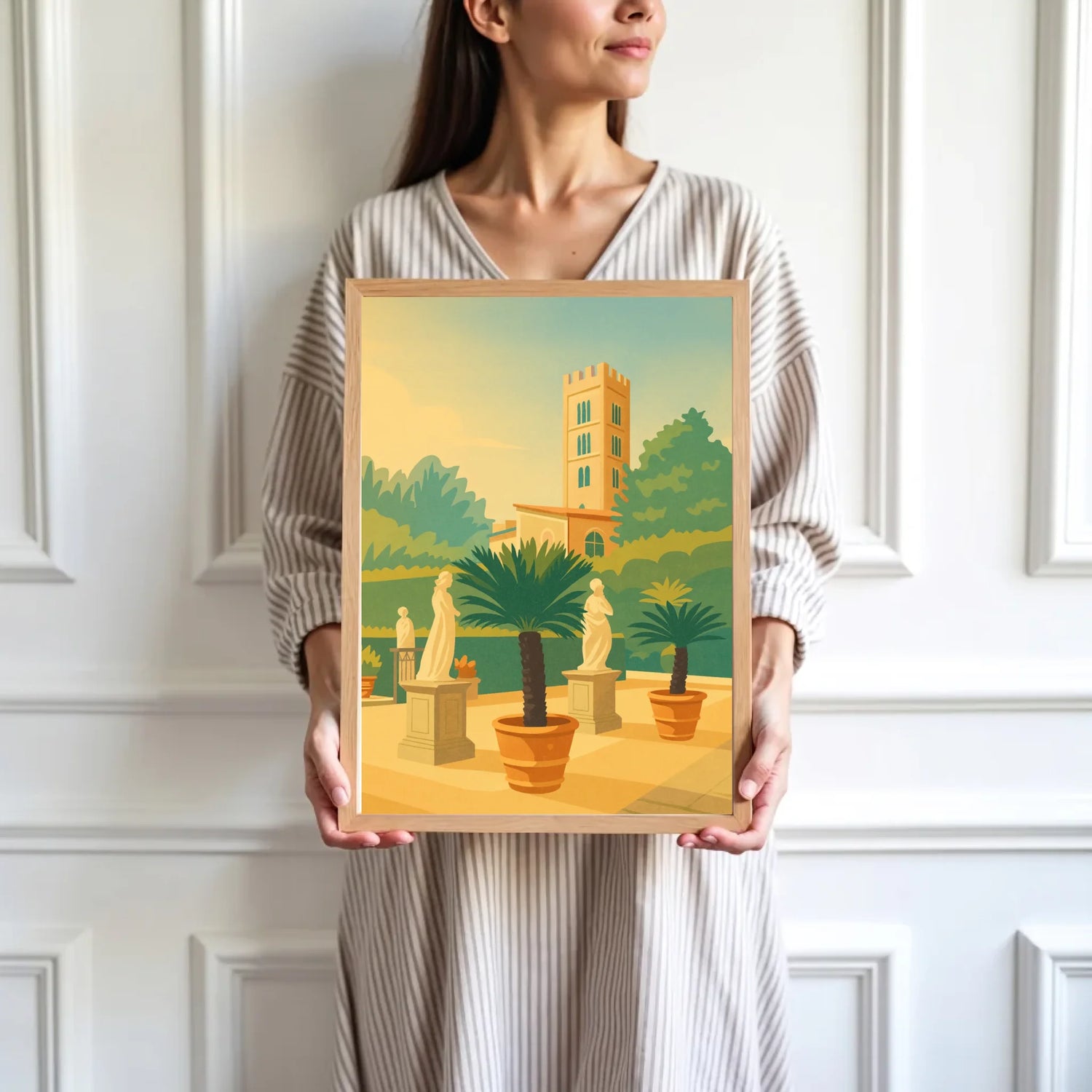 mockup-femme-cadre-bois