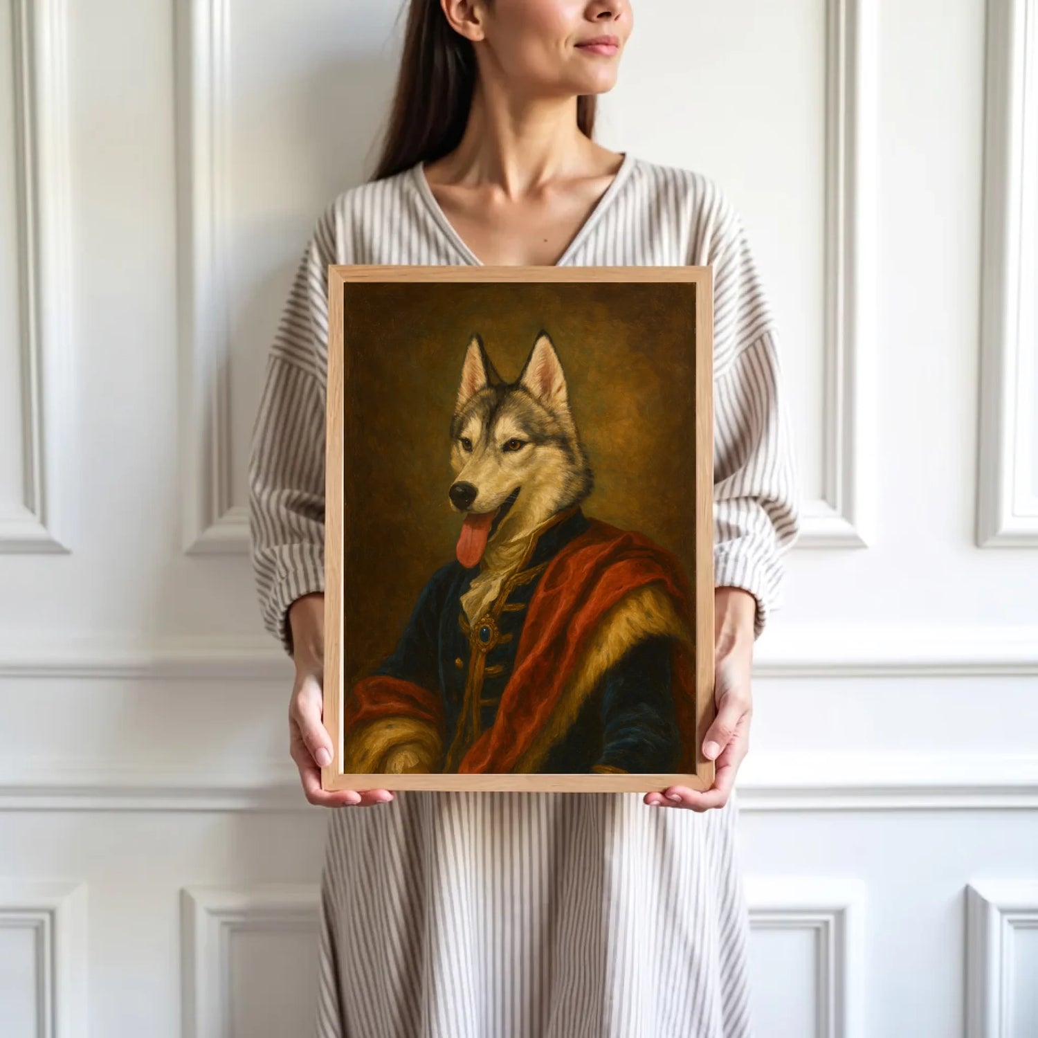 mockup-femme-cadre-bois