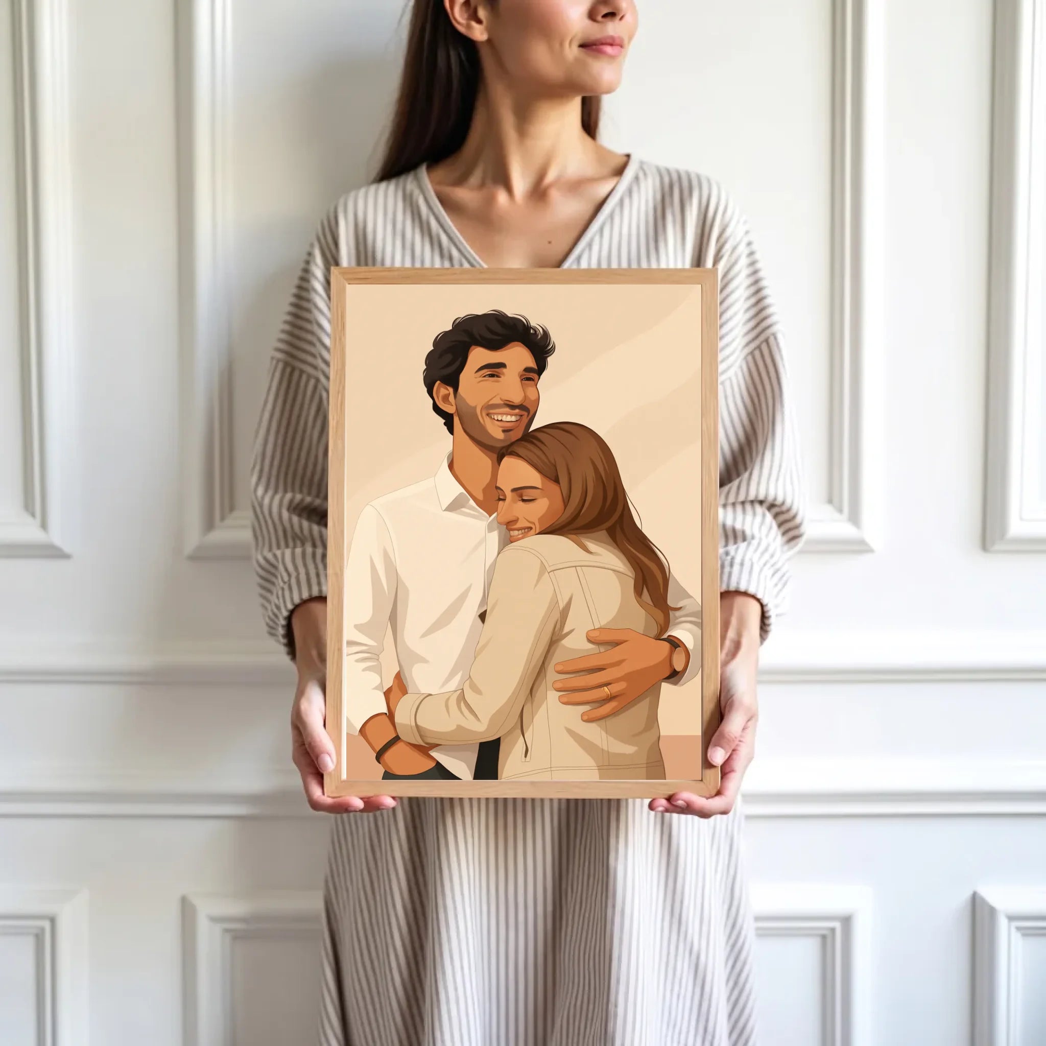 mockup-femme-cadre-bois