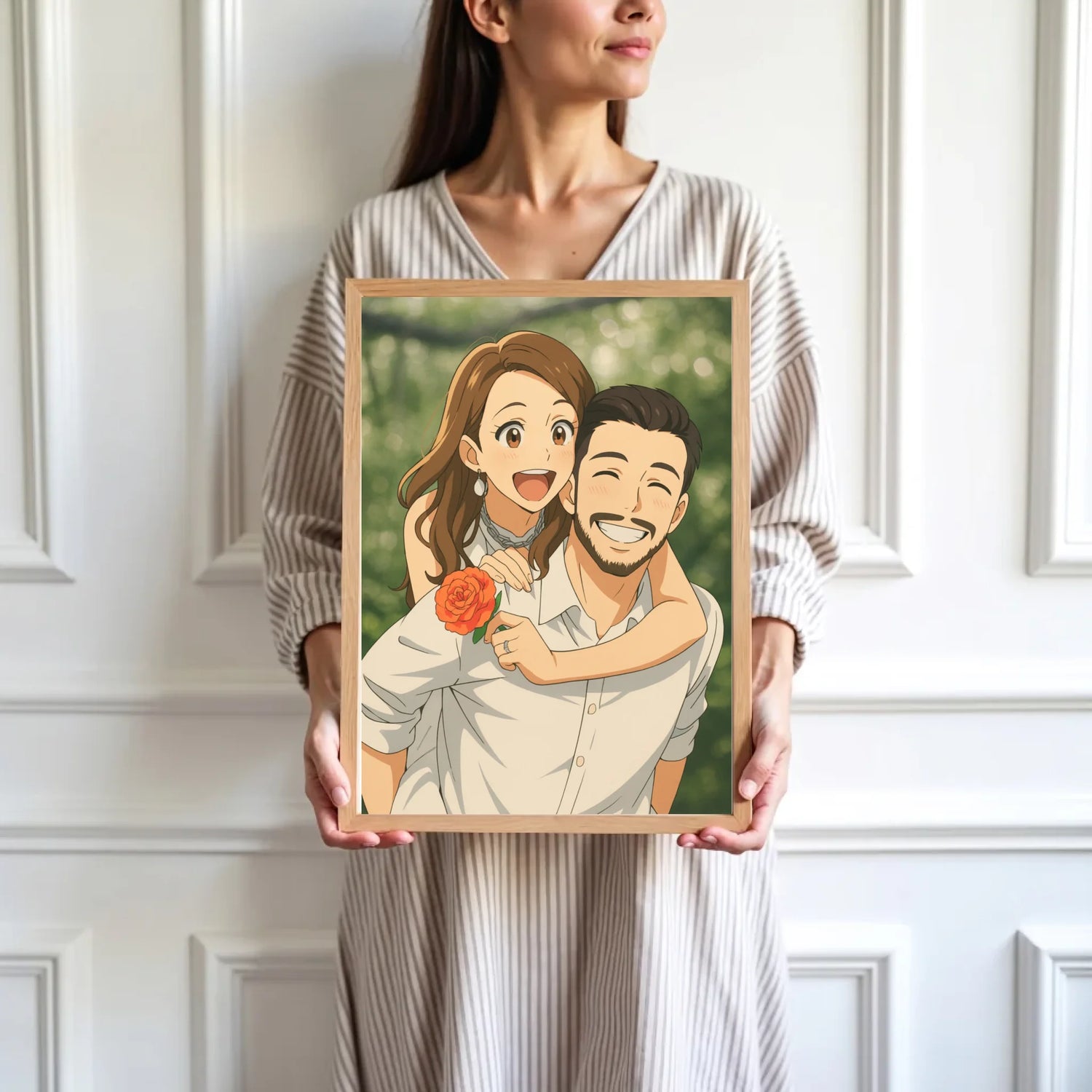 mockup-femme-cadre-bois