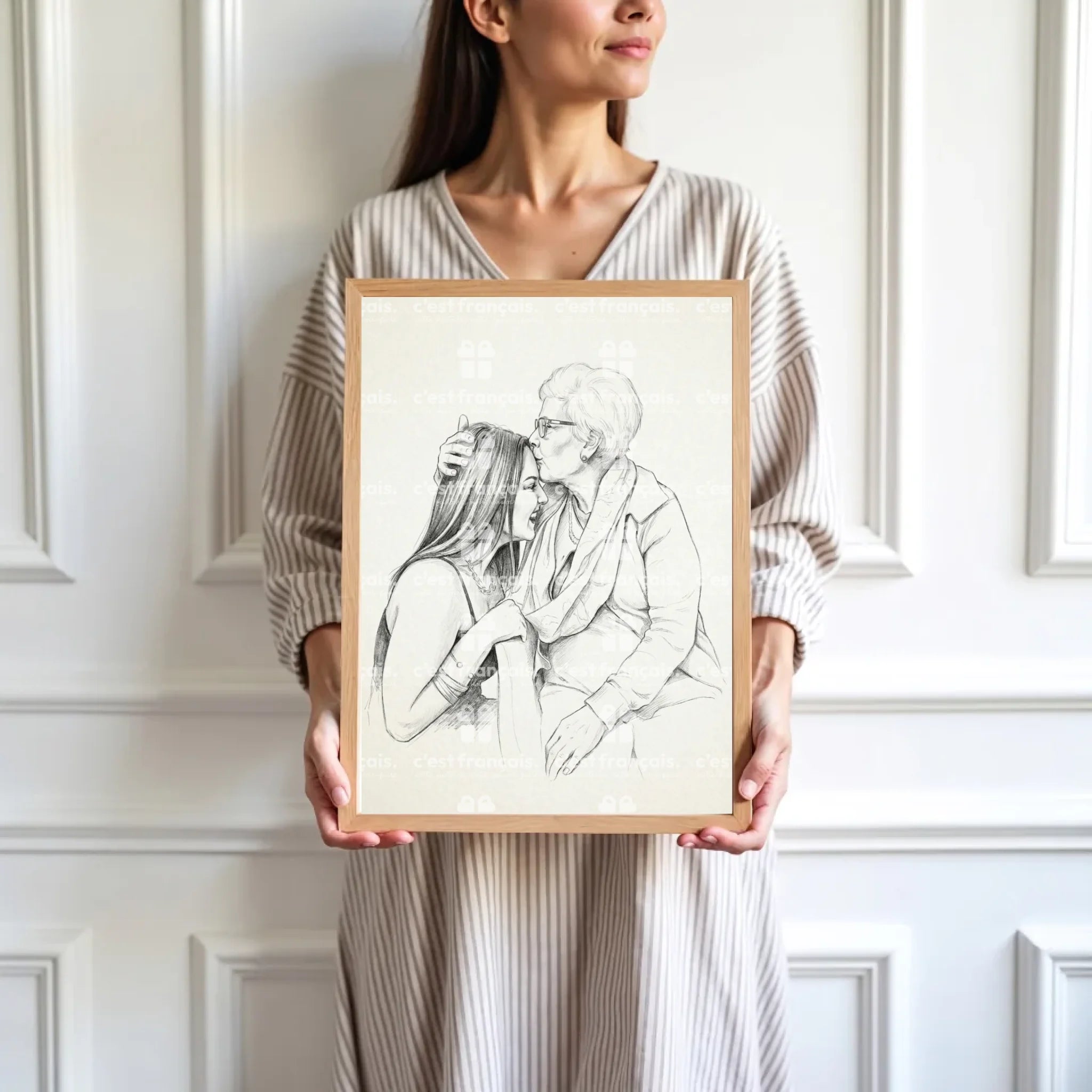 mockup-femme-cadre-bois