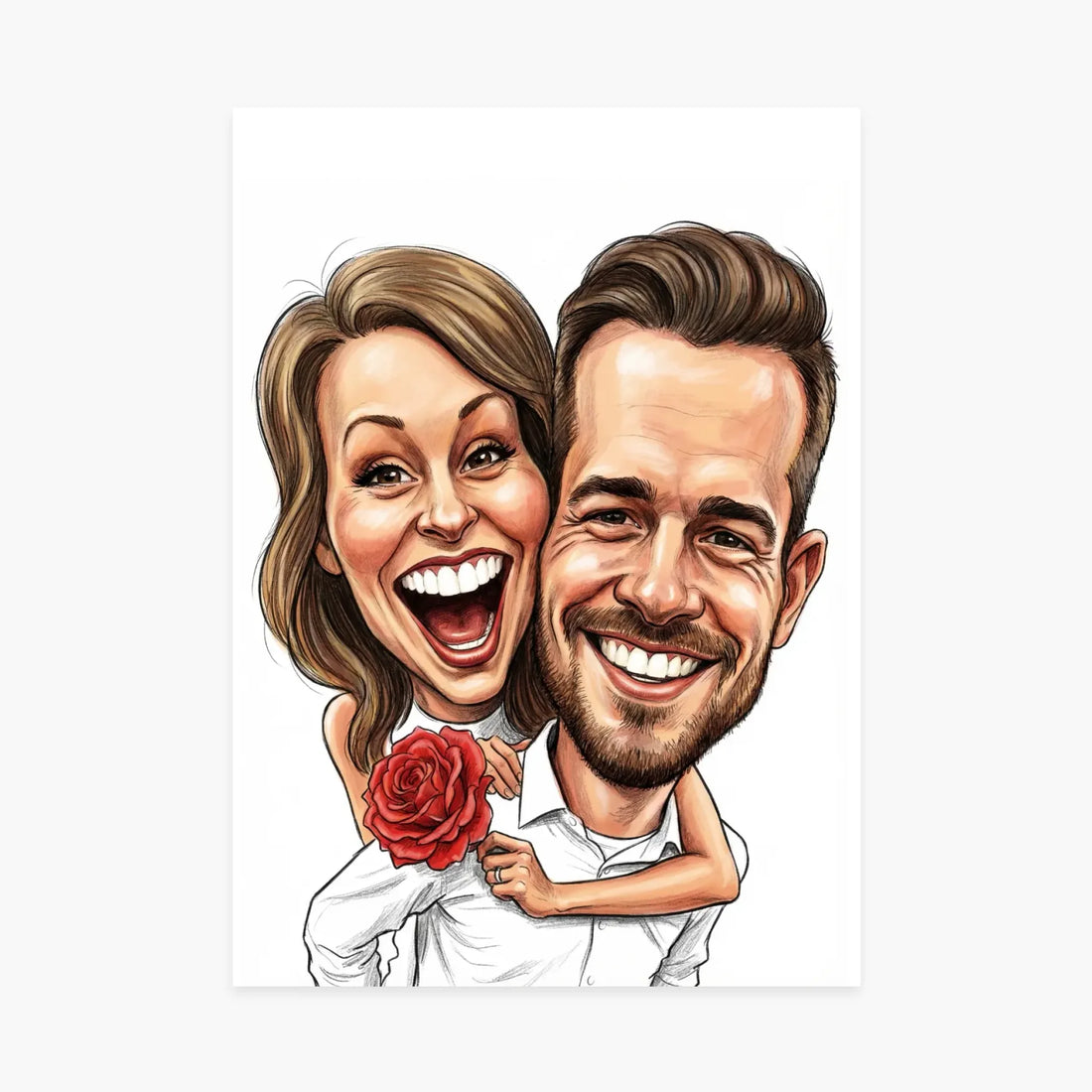 Affiche personnalisée - Votre portrait en style caricature de rue artistique