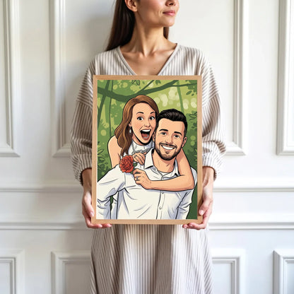 mockup-femme-cadre-bois