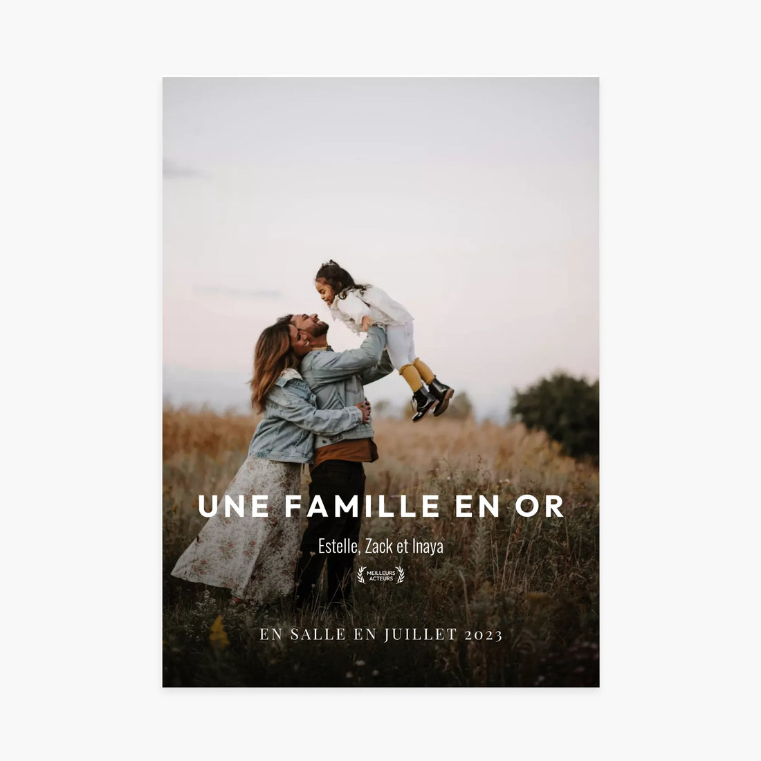 Affiche de film personnalisée - Famille - Poster photo