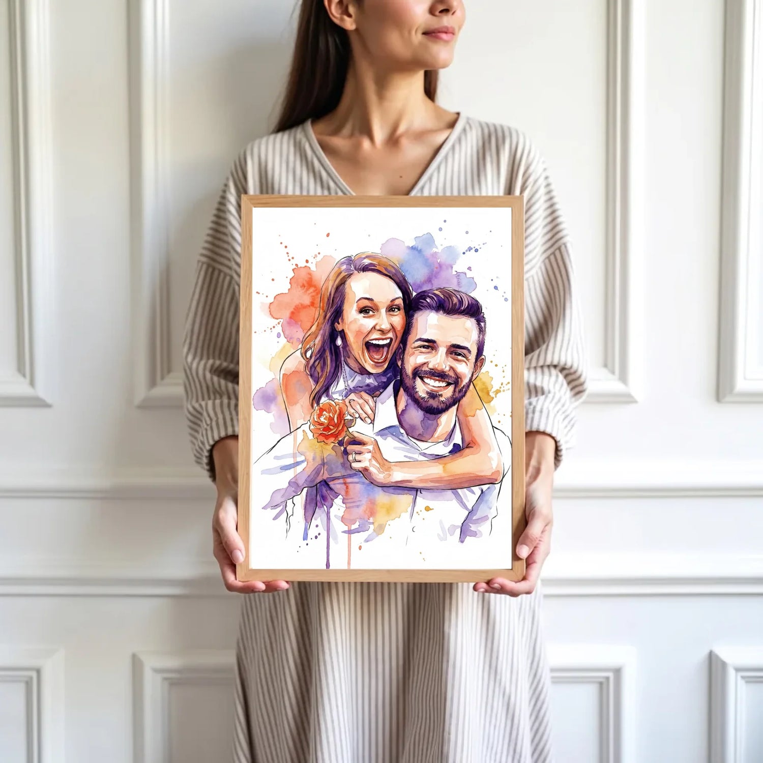 mockup-femme-cadre-bois