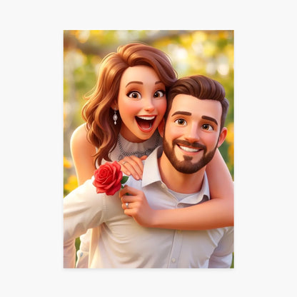 Affiche personnalisée - Votre photo portrait en style film d&