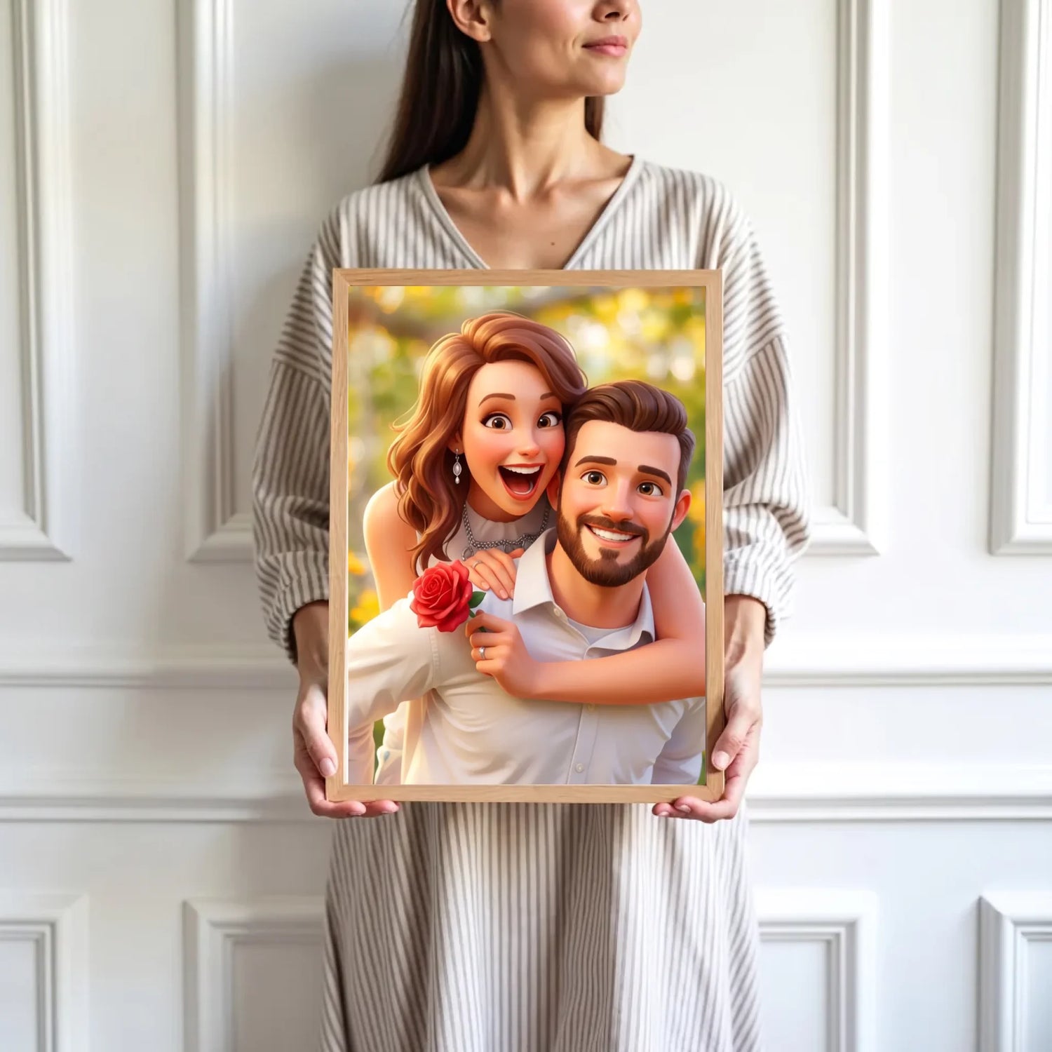 mockup-femme-cadre-bois