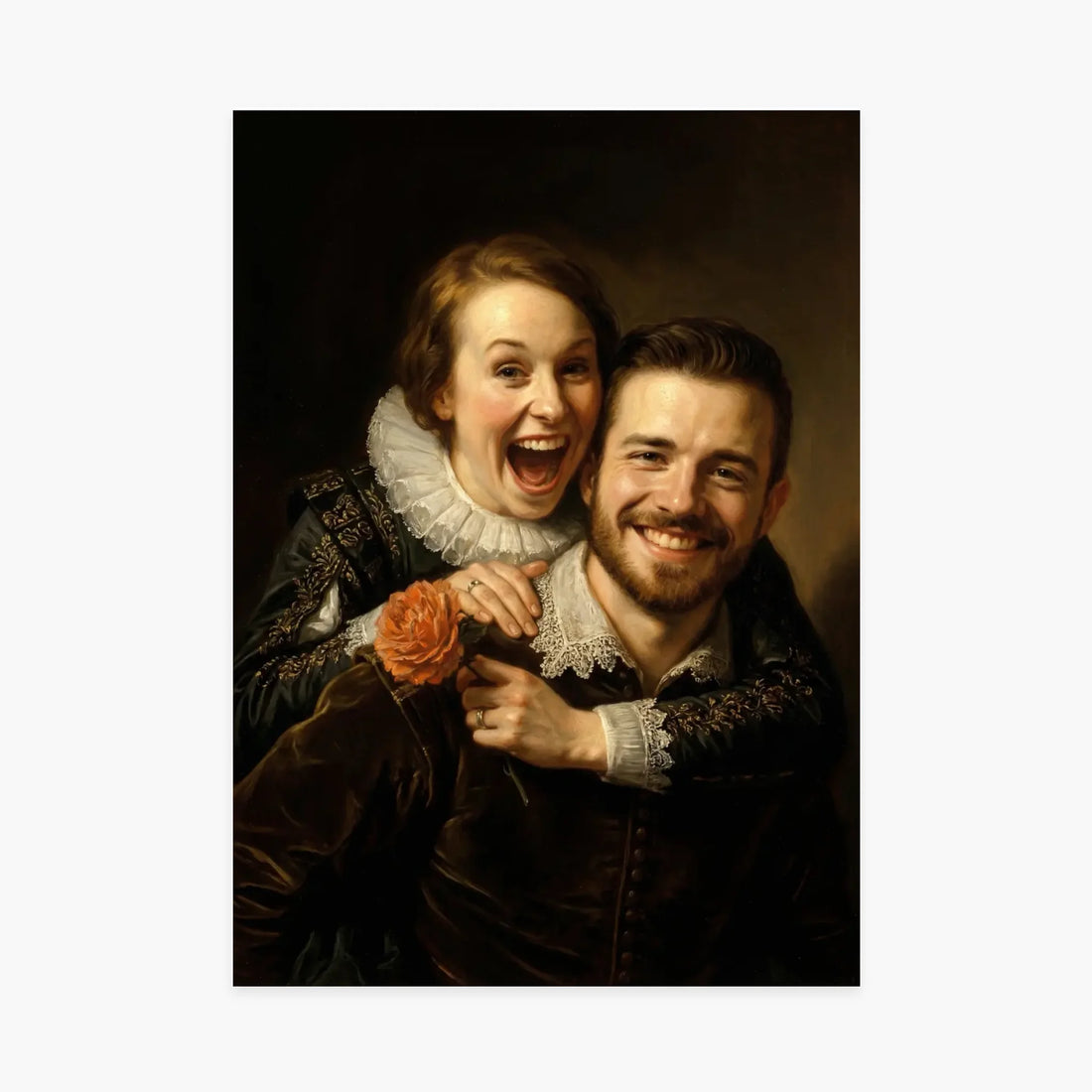 Affiche personnalisée - Votre portrait en tableau de maître, style peinture à l&