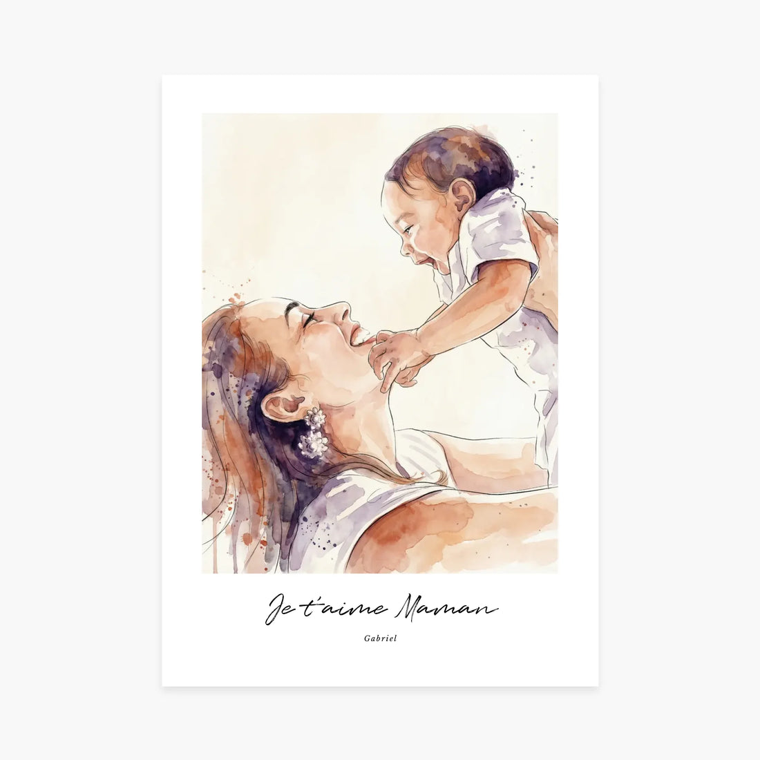 Affiche personnalisée - Je t&