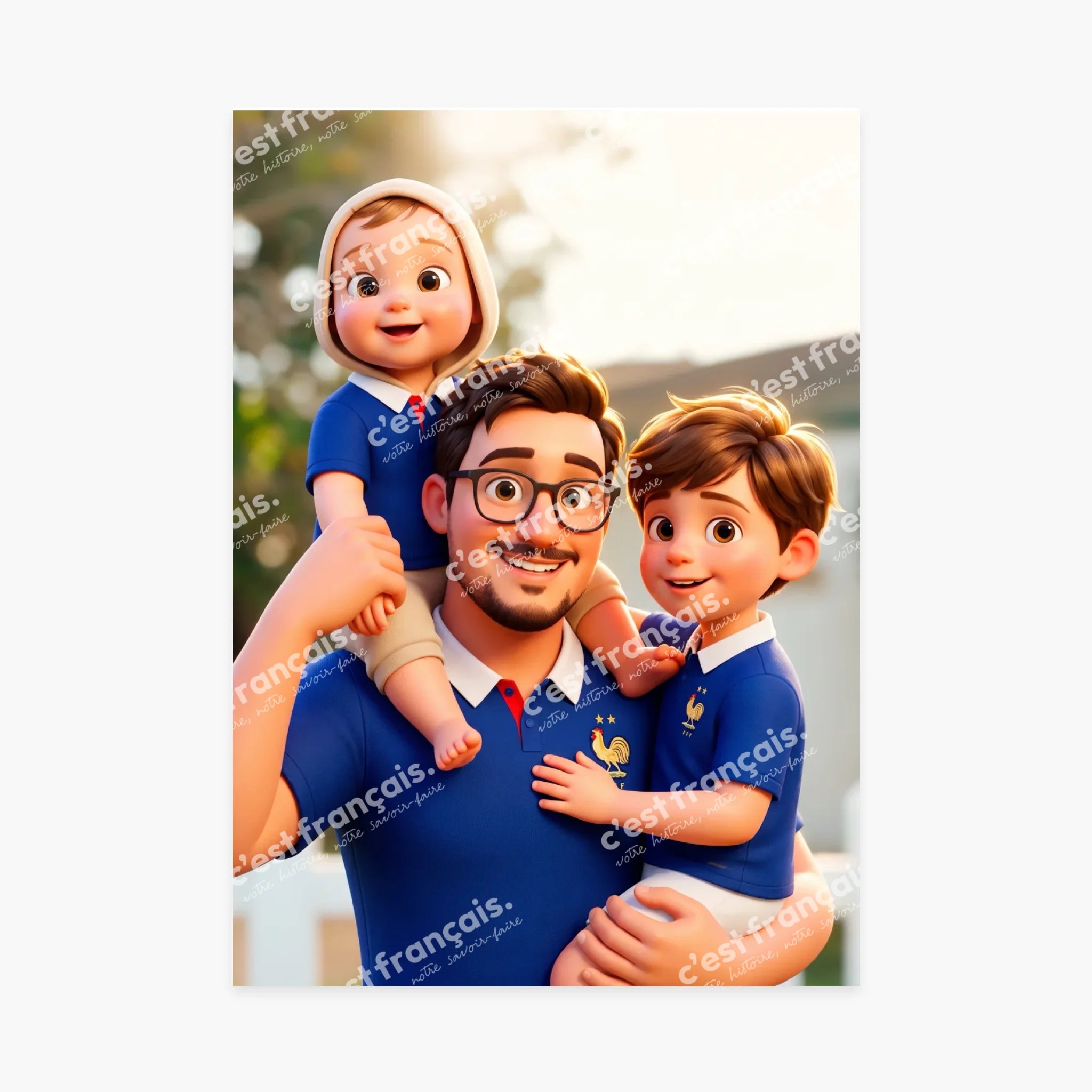 Affiche personnalisée - Votre photo de famille style film d&