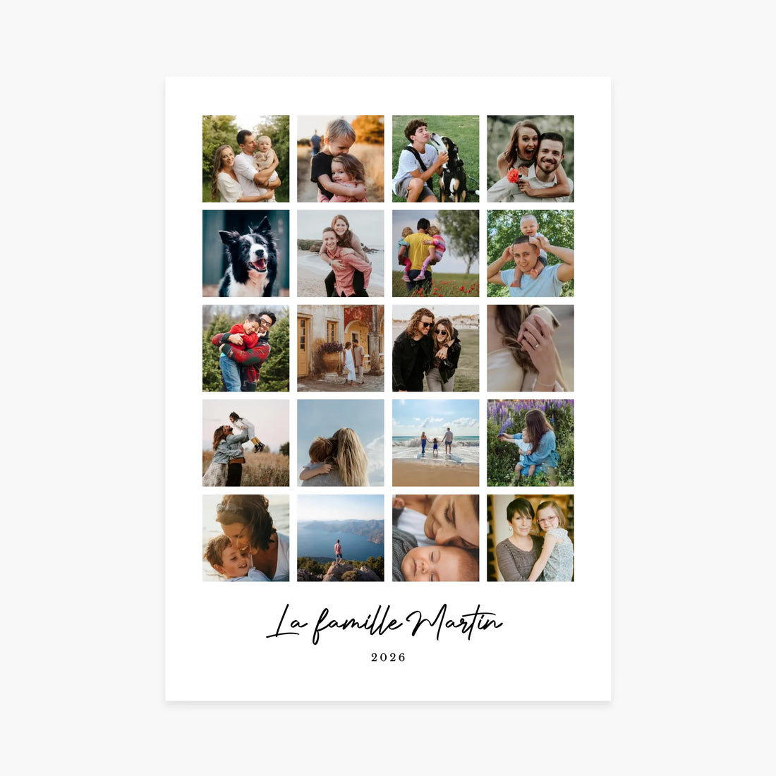 Affiche personnalisée - Pêle-mêle 20 photos