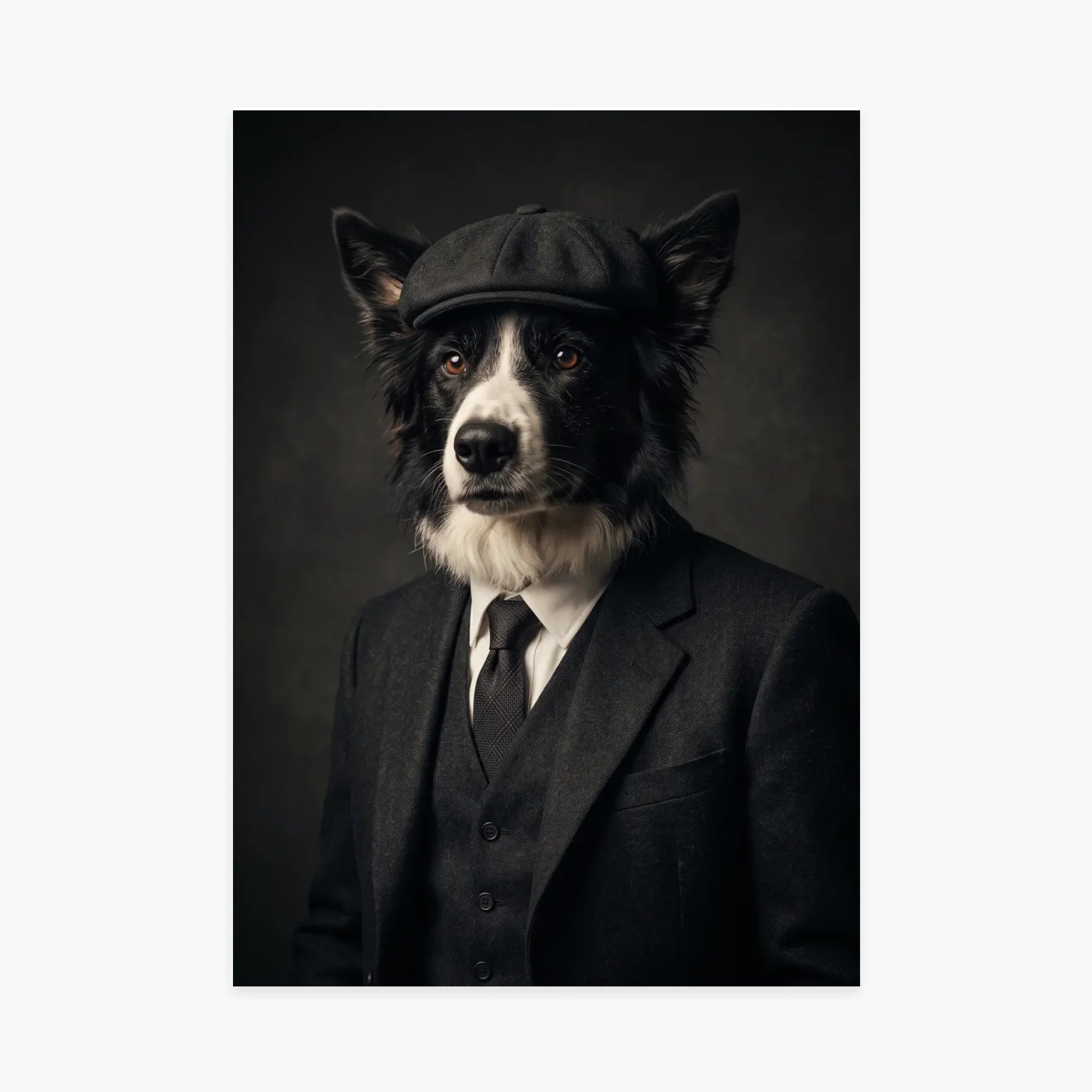 Affiche personnalisée - Portrait de chien Gangster Années 20