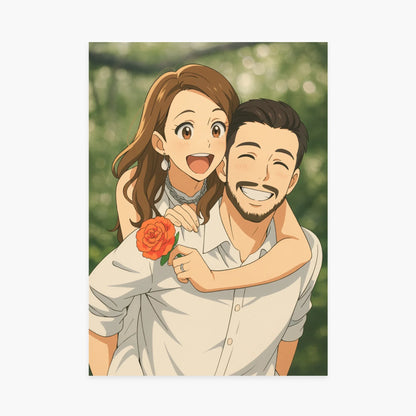 Póster personalizado - Ilustración estilo anime / manga