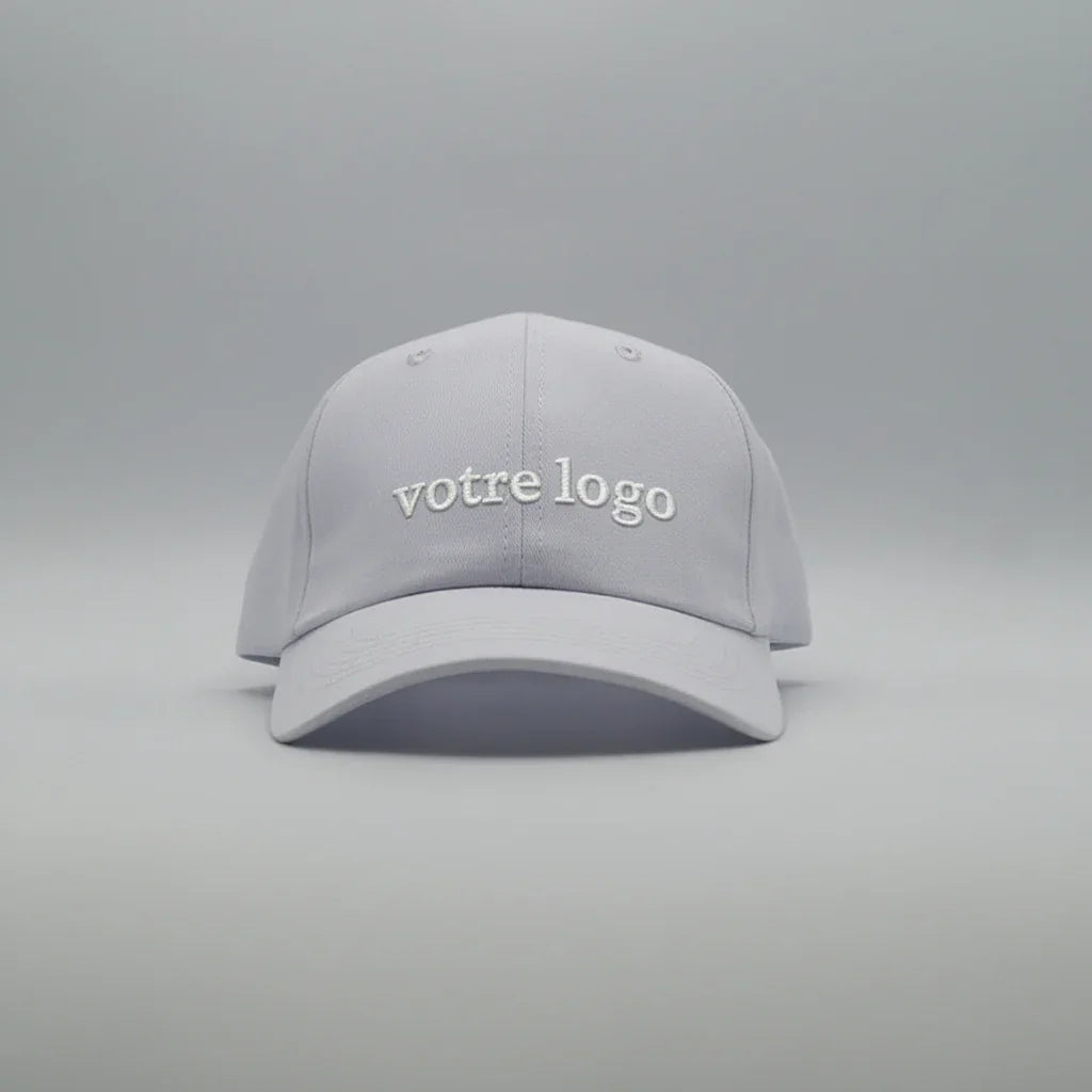 Casquette personnalisée grise brodée &