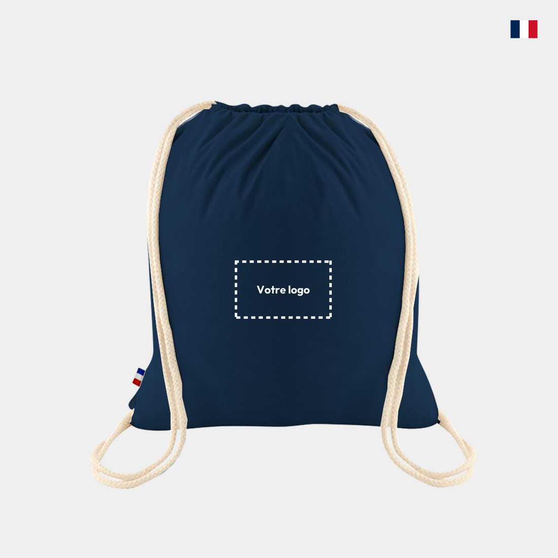 Sac à dos personnalisable - 100% coton tissé France