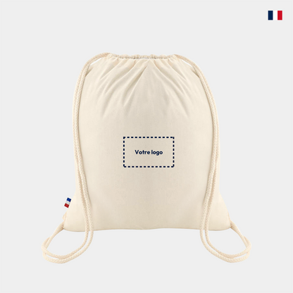 Sac à dos personnalisable - 100% coton tissé France
