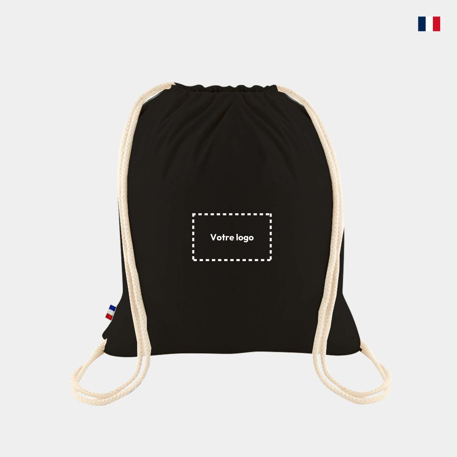 Sac à dos personnalisable - 100% coton tissé France