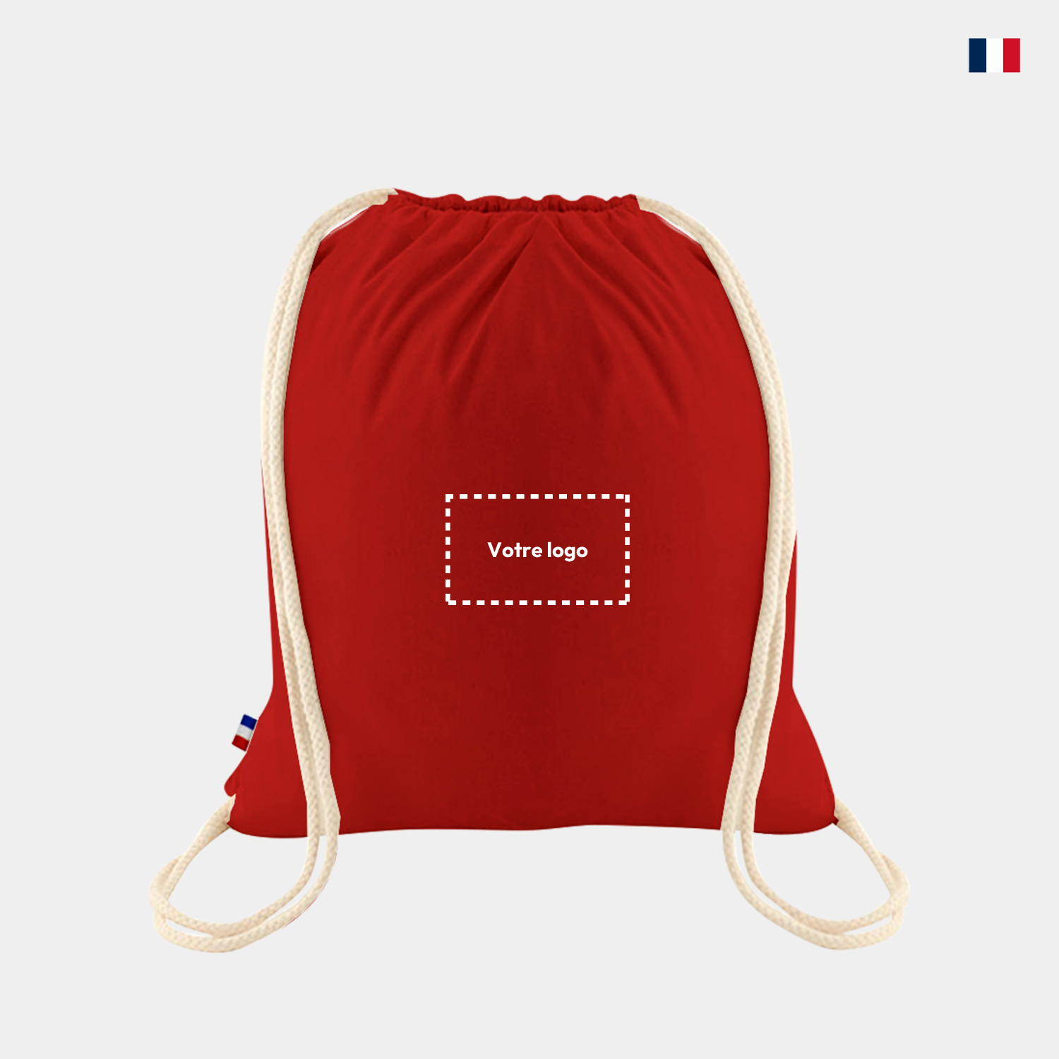 Sac à dos personnalisable - 100% coton tissé France