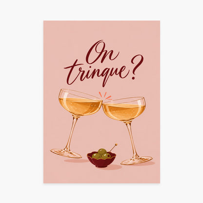 Affiche apéro – On trinque ? — sans cadre