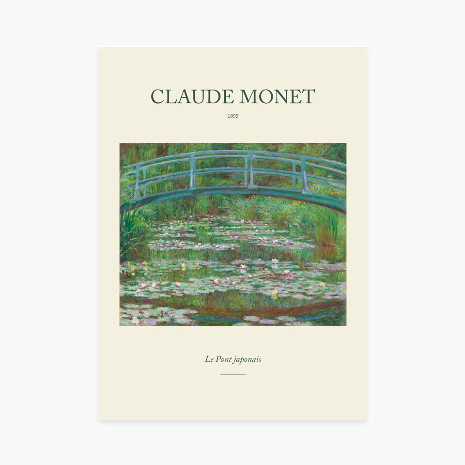 Affiche Claude Monet – Le Pont japonais — sans cadre