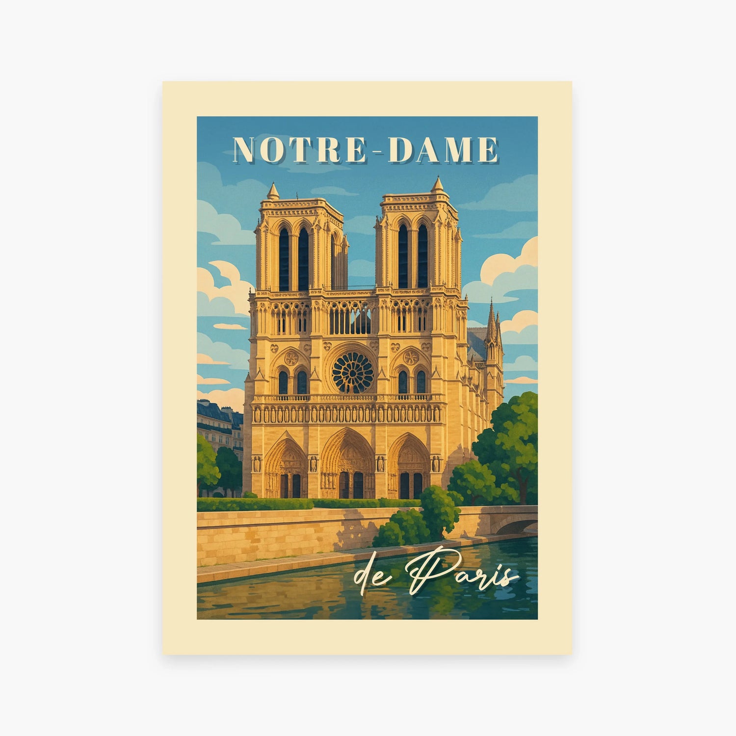 Affiche ville - Notre-Dame de Paris
