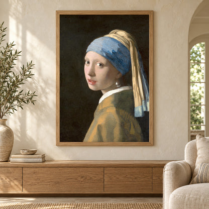 Affiche Vermeer – La Jeune Fille à la perle — mise en situation