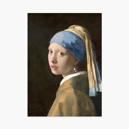 Affiche Vermeer – La Jeune Fille à la perle — sans cadre