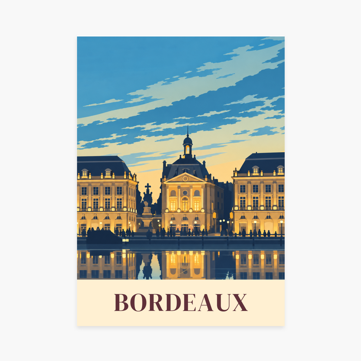 Affiche Bordeaux – sans cadre