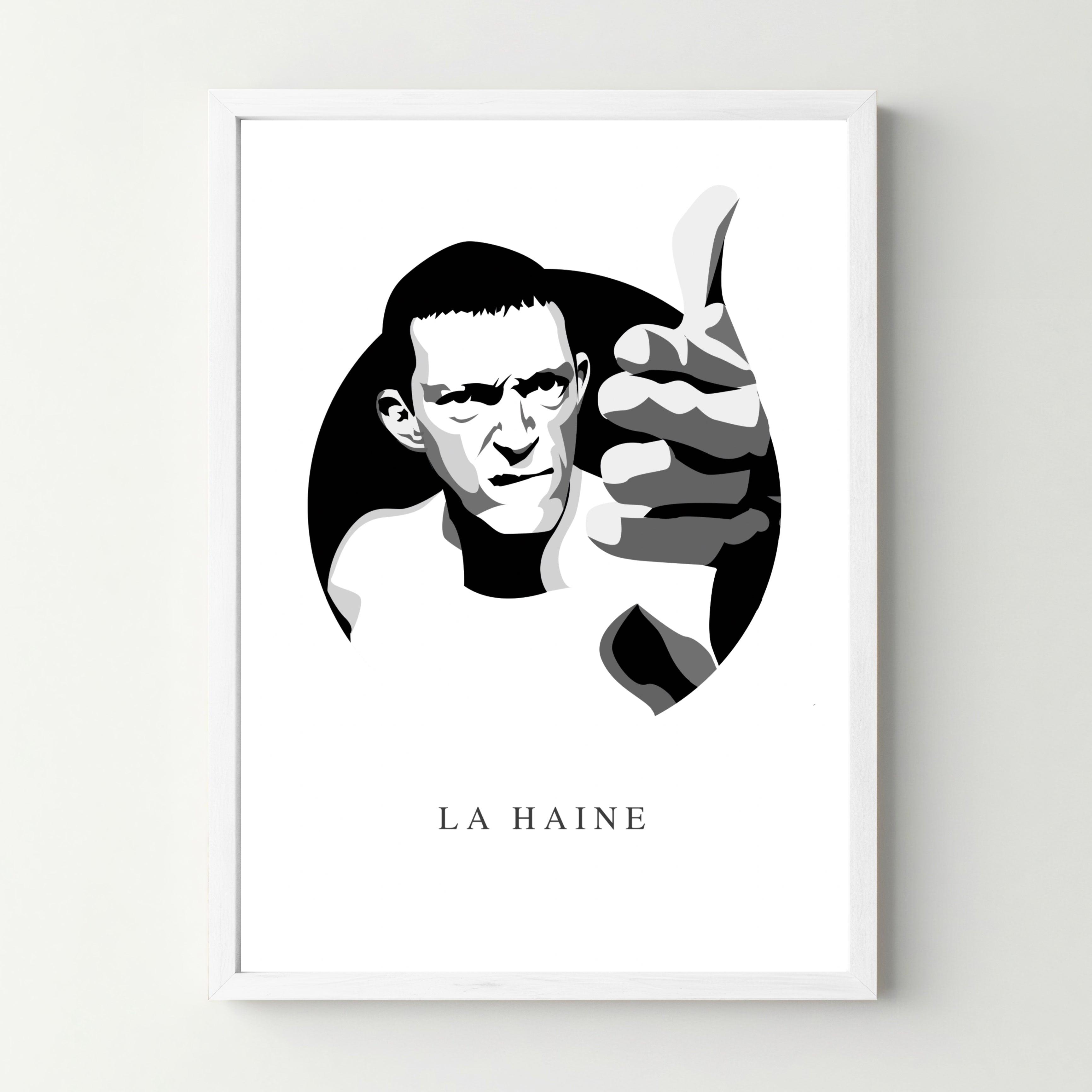 Affiche cinéma - Poster du film &quot;La Haine&quot; - cestfrancais.fr