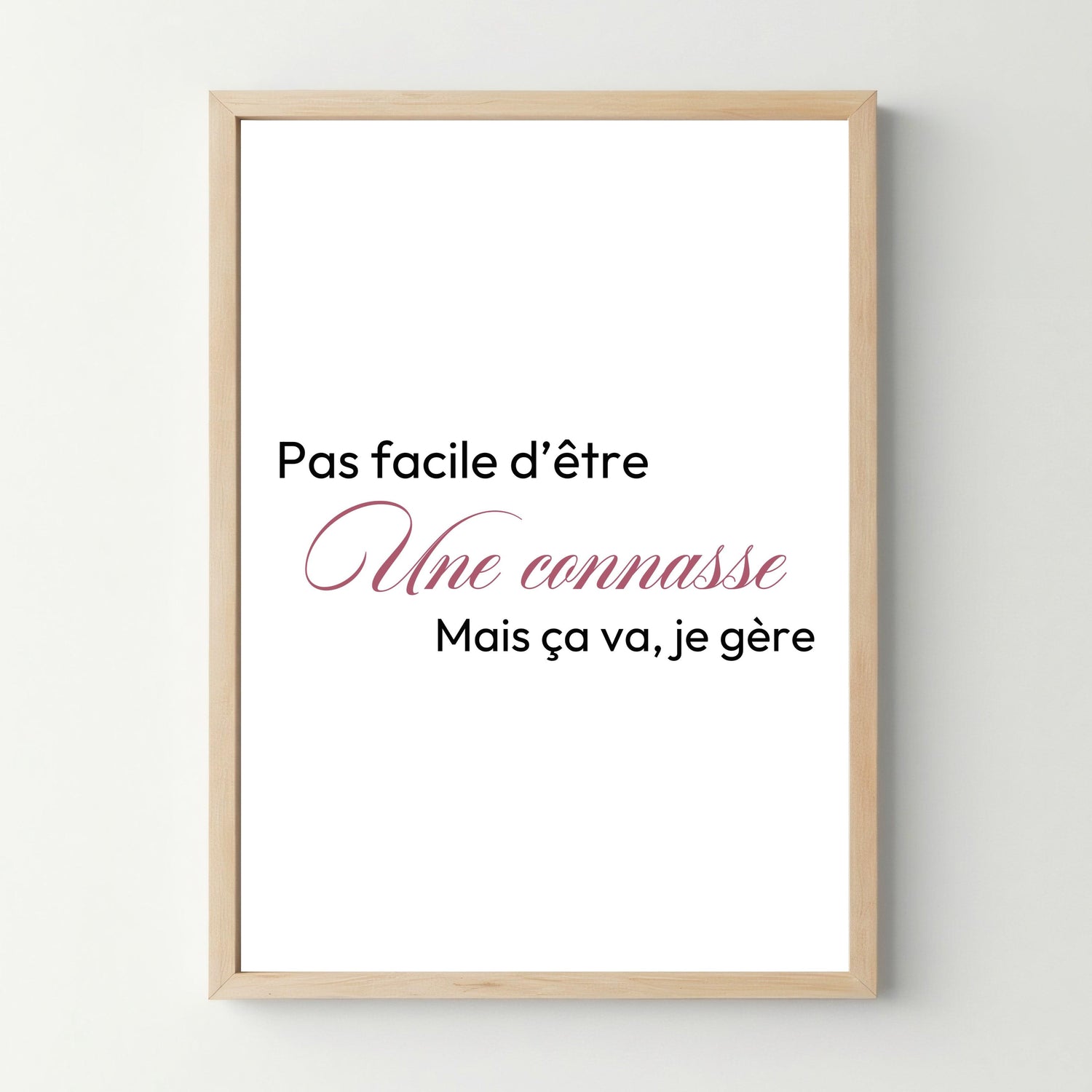 Affiche &quot;Pas facile&quot; - cestfrancais.fr