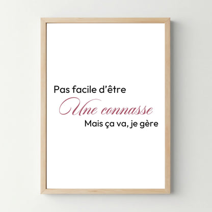 Affiche &quot;Pas facile&quot; - cestfrancais.fr