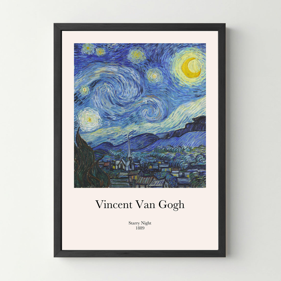 Affiche &quot;Starry night Van Gogh&quot; - cestfrancais.fr