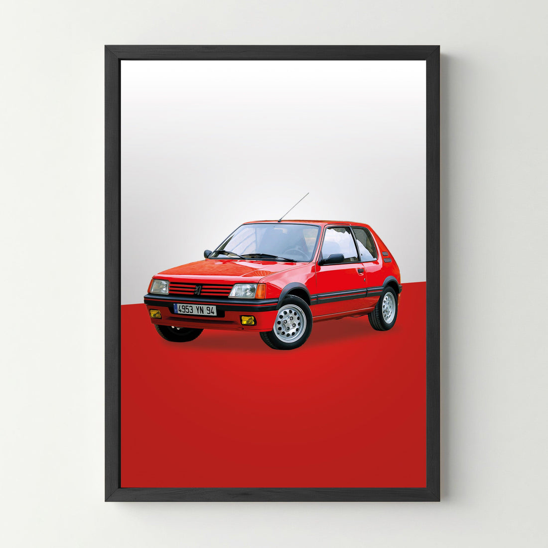 Affiche Peugeot "205 GTI" - Poster automobile - cestfrancais.fr