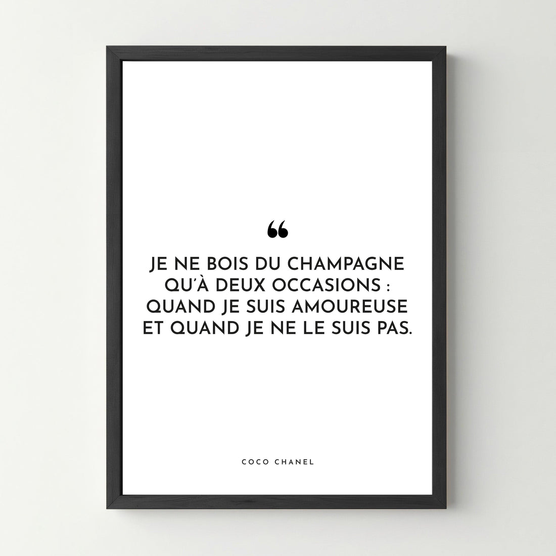 Affiche citation Coco Chanel - cestfrancais.fr