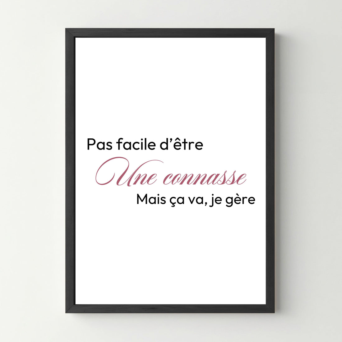 Affiche &quot;Pas facile&quot; - cestfrancais.fr