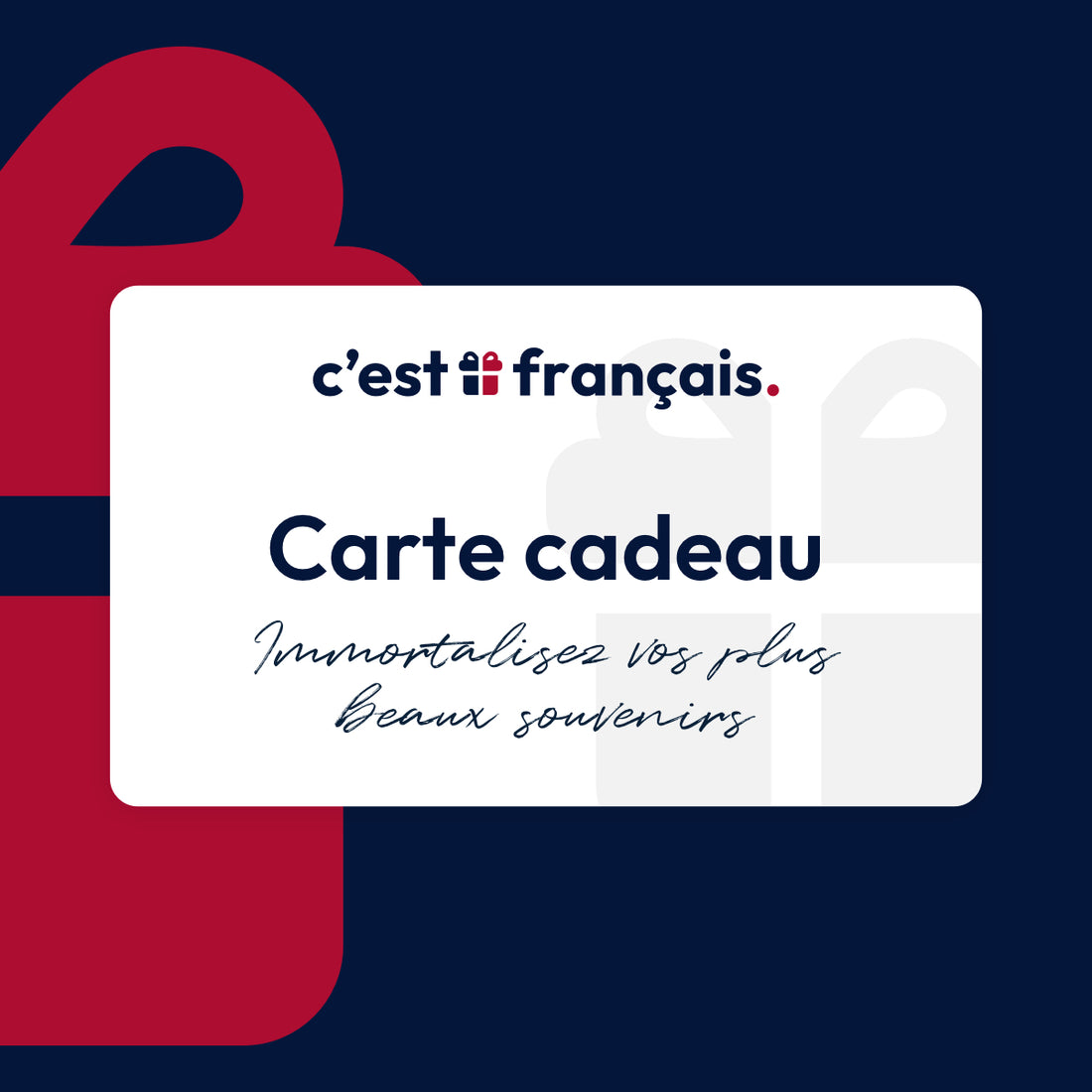 Carte cadeau - cestfrancais.fr