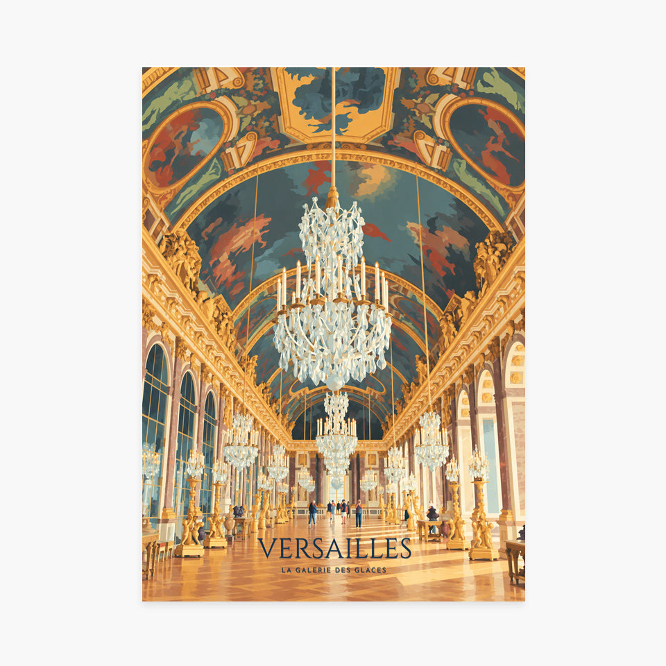Affiche Versailles – La Galerie des Glaces — sans cadre