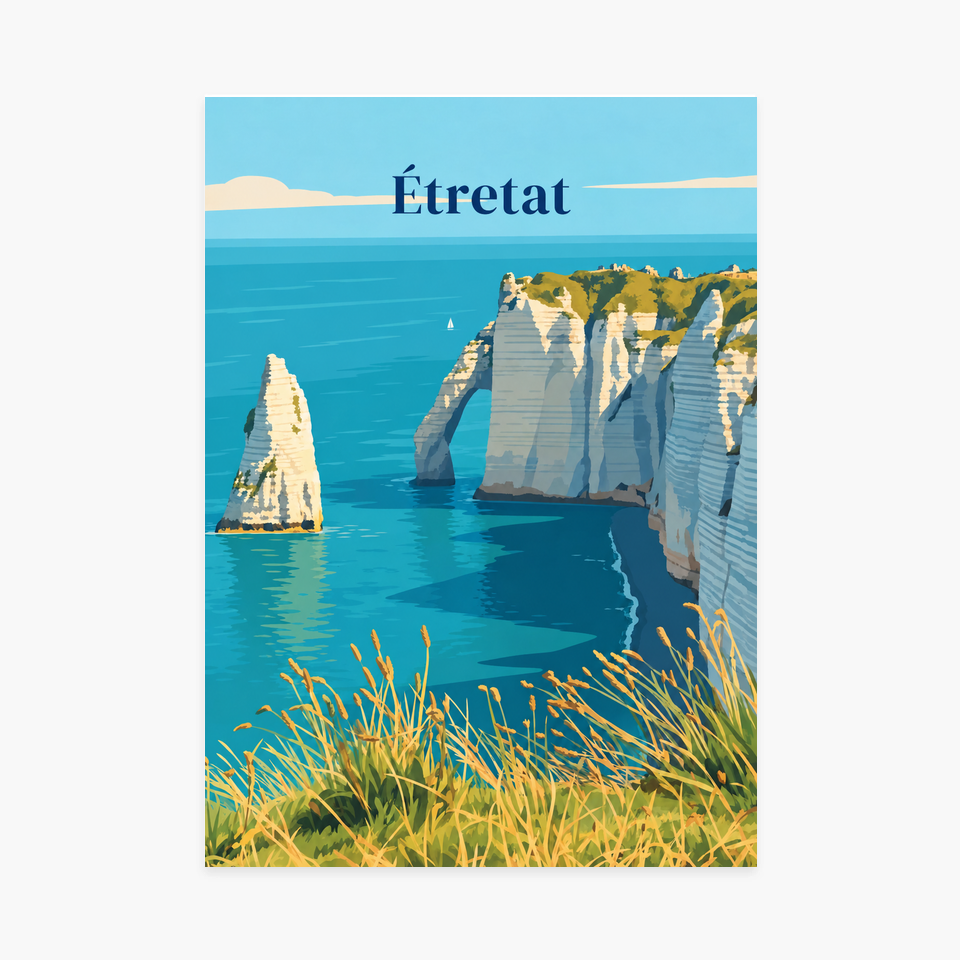Affiche Étretat – sans cadre