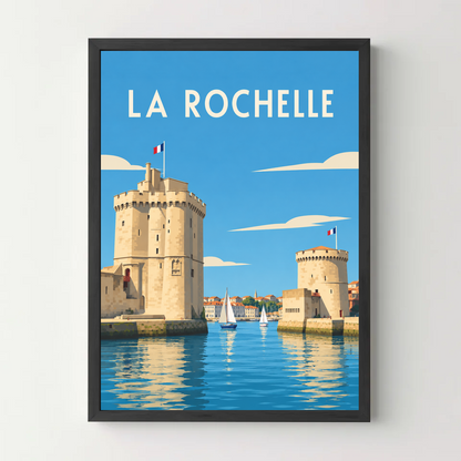 Affiche La Rochelle – cadre noir