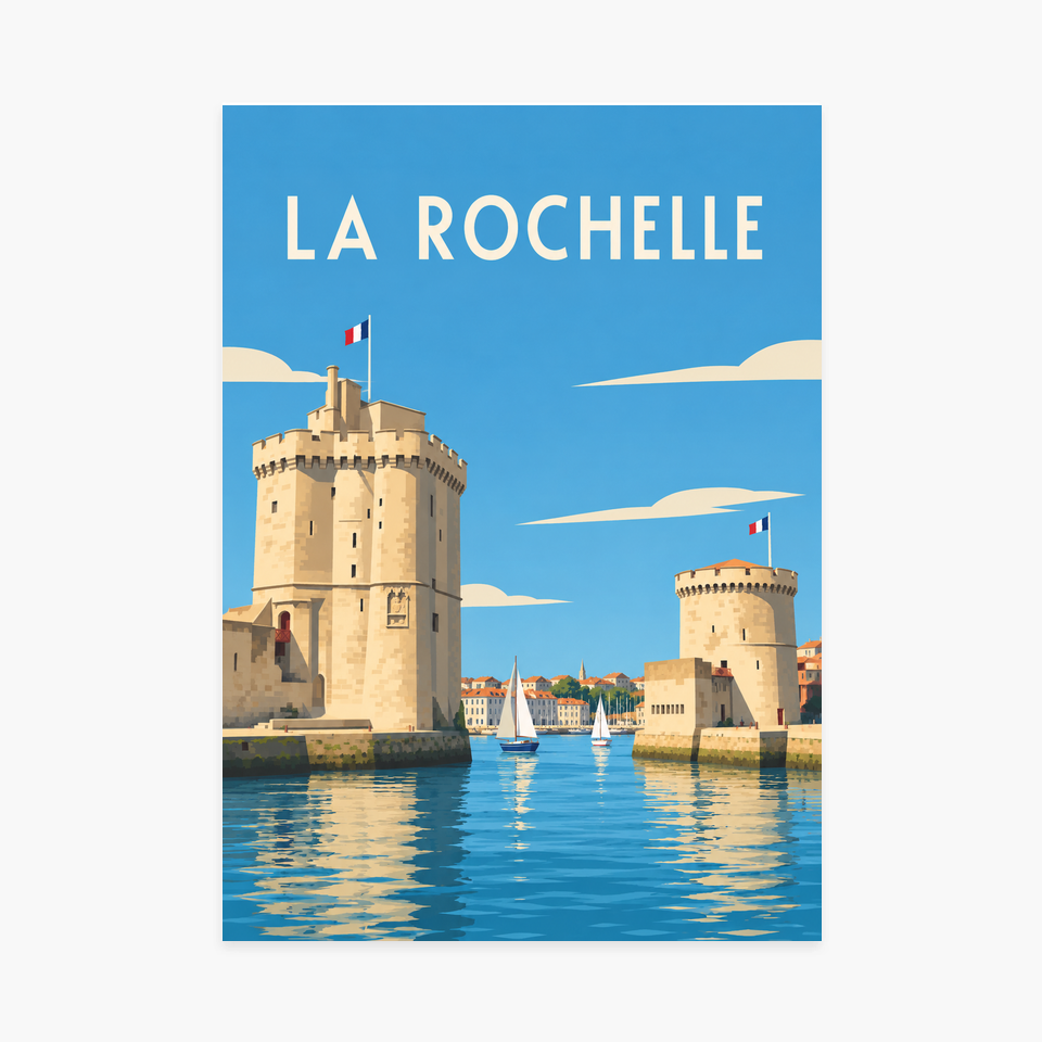 Affiche La Rochelle – sans cadre