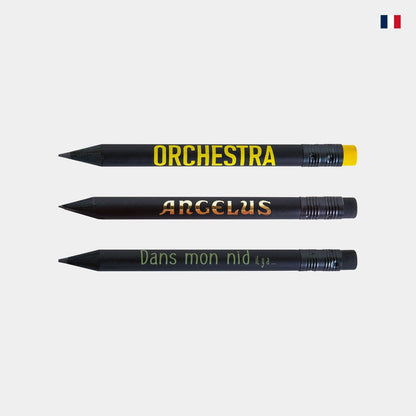 Mini crayon prestige noir personnalisable - Élégant et français - cestfrancais.fr