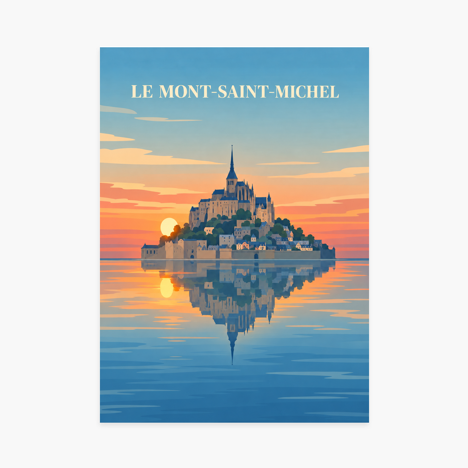 Affiche Mont-Saint-Michel – sans cadre