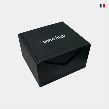 Boîte noire personnalisable avec texte &