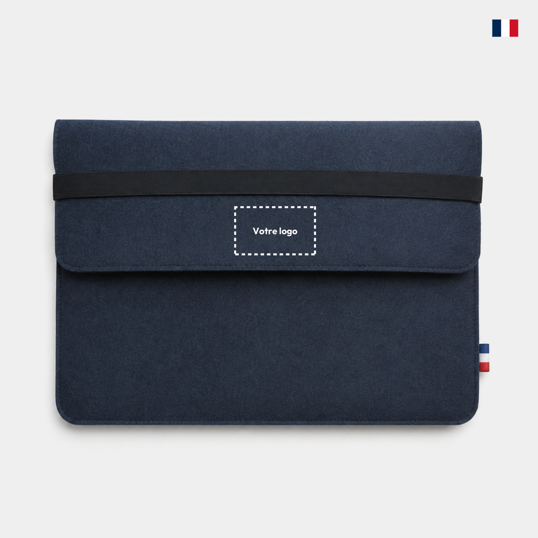Pochette pour ordinateur personnalisable - Feutrine recyclée éco-responsable