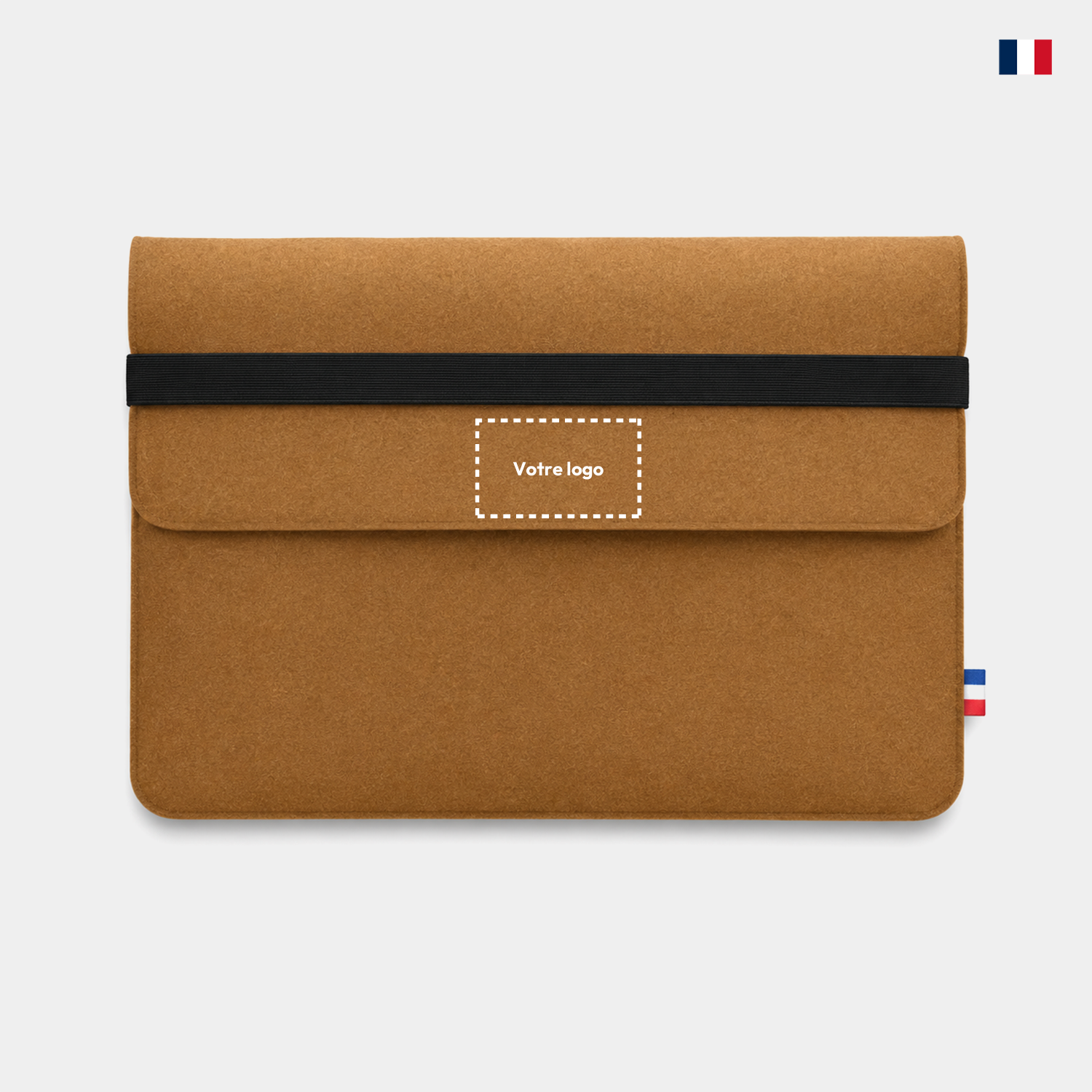 Pochette pour ordinateur personnalisable - Feutrine recyclée éco-responsable