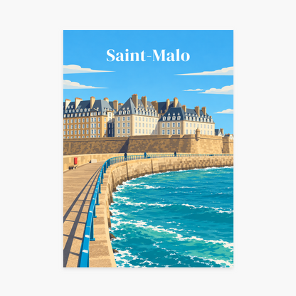 Affiche Saint-Malo – sans cadre