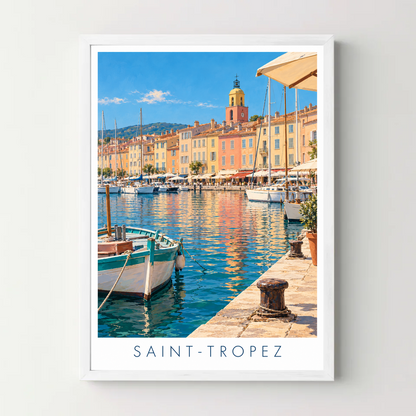 saint-tropez-port-lumiere — cadre blanc