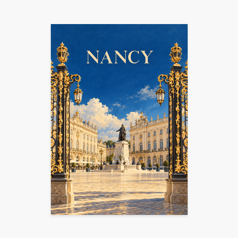 Affiche Nancy – Place Stanislas — sans cadre