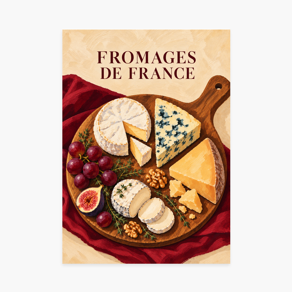 Affiche France – Fromages — sans cadre