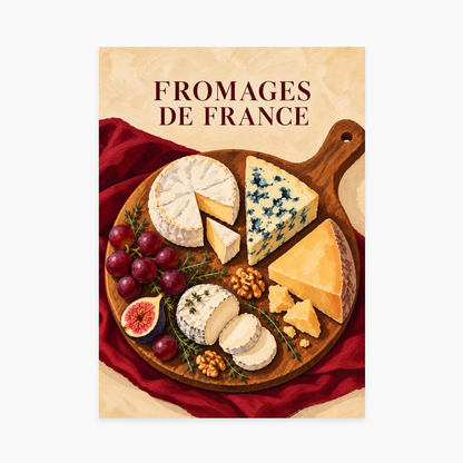 Affiche France – Fromages — sans cadre